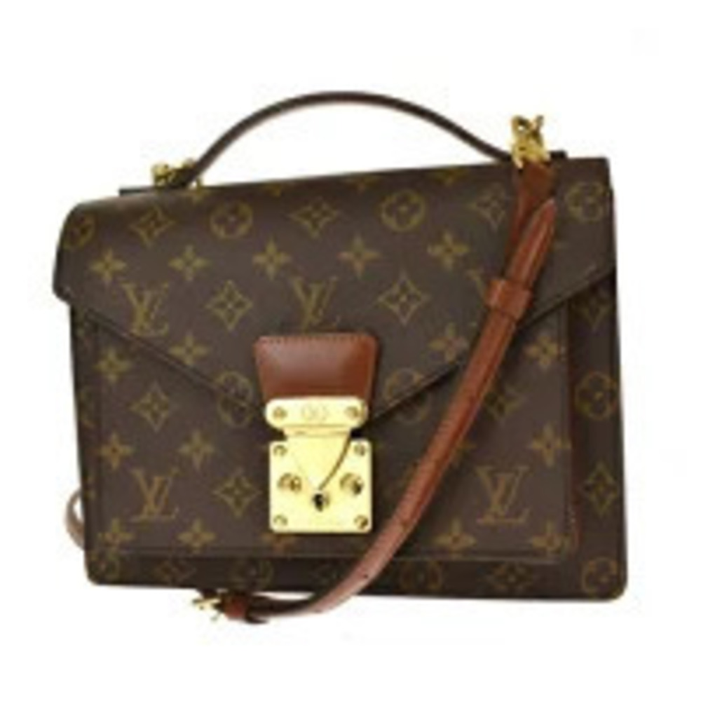 Louis Vuitton Monceau Handbag Shoulder Bag Monogram Leather